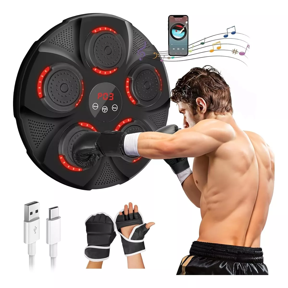 StrikeMaster Máquina de Boxeo + Guantes Gratis